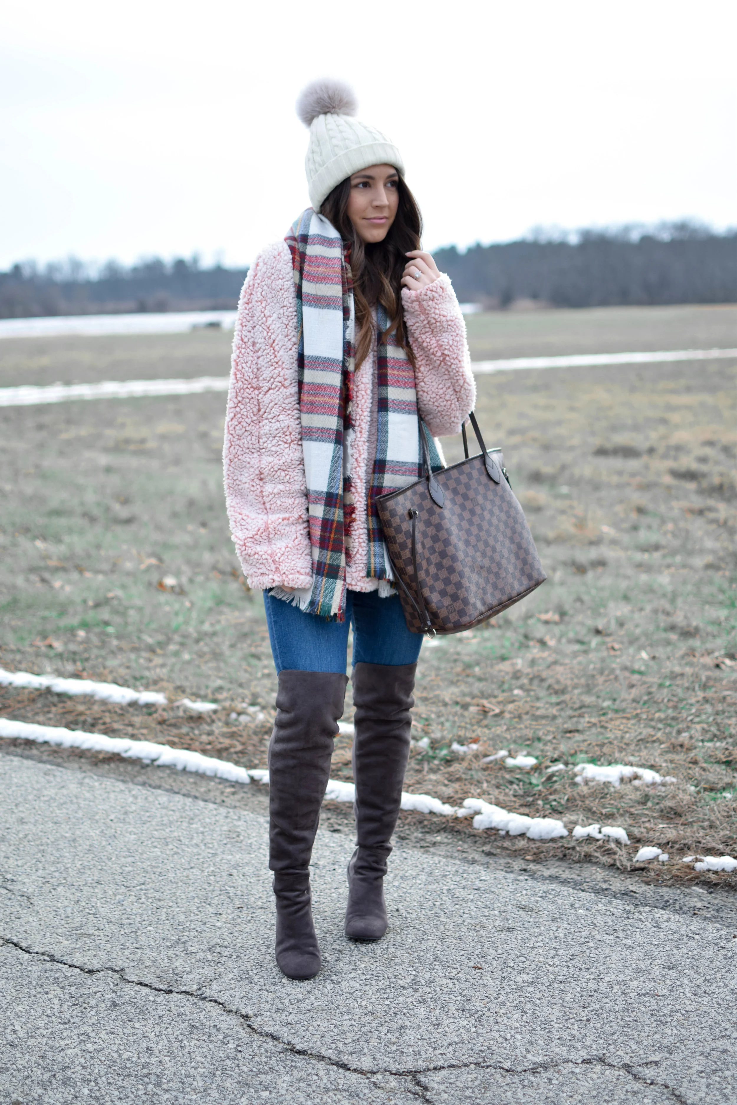 Blush sherpa shop pullover